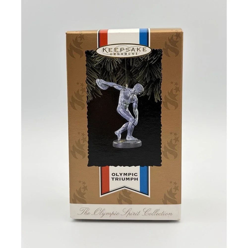 Hallmark Keepsake Ornament Olympic Triumph 1996 Atlanta Games Statue QXE5731 VTG